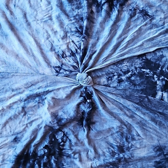 Coin 1804 Anthropologie Blue and Blue Tie Dye Tunic Dress Beach Coverup 2X NWOT - Picture 5 of 7